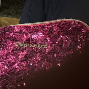 Juicy Couture Pink Sequin Cosmetic Case